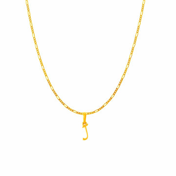22KT Gold Plated Silver (92.5% purity) precious Name alphabet chain pendant (Pendnat with Box chain- 18 Inches) pure silver designer alphabet chain locket