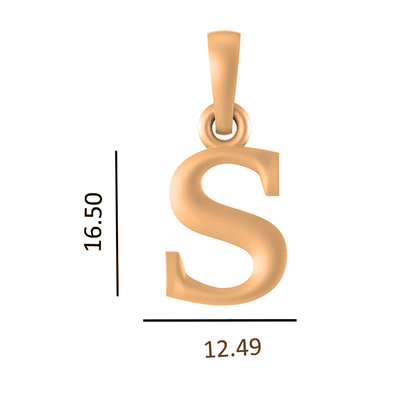 22KT Gold Plated Pure Silver (92.5% purity) precious Name alphabet chain pendant (Pendnat with Figaro chain- 18 Inches) designer alphabet chain locket