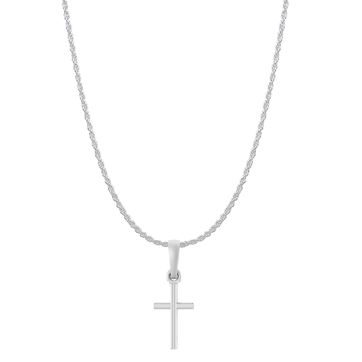 God Jesus Chain Pendant (Pendant with Rope Chain) for Men & Women Pure Silver Lord Isa masih Chain Locket for Good Health & Wealth