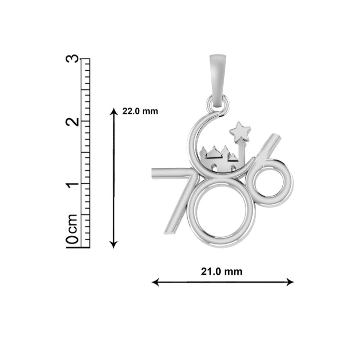 Religious and lucky 786 Chain Pendant (Pendant with Rope Chain) for Men and women Pure Silver Muslim spiritual 786 Chain Locket for Good Luck, Health & Wealth