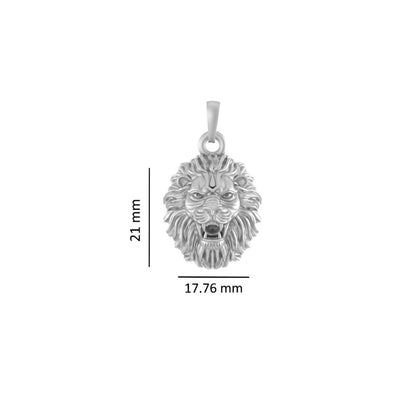Akshat Sapphire Sterling Silver (92.5% purity) God Vishnu Narsimha Chain Pendant (Pendant with Rope Chain) for Men & Women Pure Silver Lord Vishnu narsimha Chain Locket for Good Health & Wealth