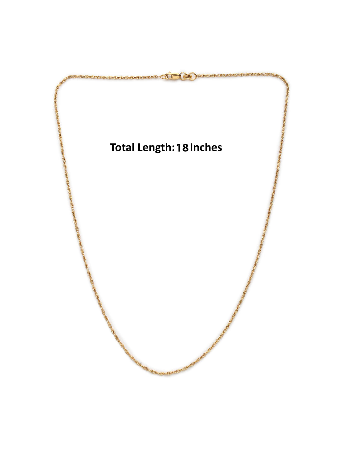 22KT Gold Plated Sterling Silver (92.5% purity) Spiritual OM Chain Pendant (Locket with Rope Chain) for Women