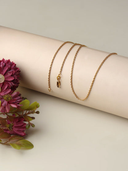 22KT Gold Plated Sterling Silver (92.5% purity) God Baba Khatu Shyam Chain Pendant (Locket with Rope Chain) for Women