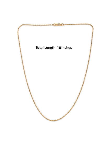 22CT Gold Plated Sterling Silver 92.5% Purity Divine Surya Pendant with Rope Chain 18 inches for Women by Akshat Sapphire PSR7334_Gold