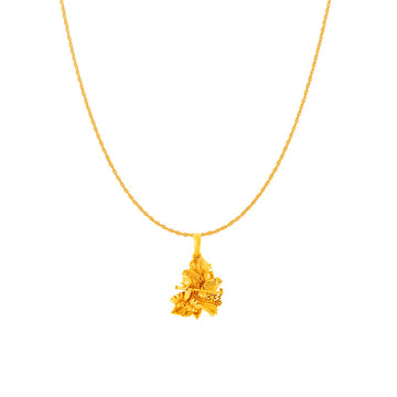 Akshat Sapphire 22KT Gold Plated Sterling Silver (with 92.5% purity) God Radha Krishna Chain Pendant (Pendant with Rope Chain-18 inches) for  Women  Lord Radha kishan Chain Locket for Good Health & Wealth
