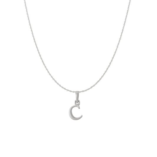 Akshat Sapphire Sterling Silver (92.5% purity) precious Name alphabet chain pendant (Pendnat with rope chain) pure silver designer alphabet chain locket