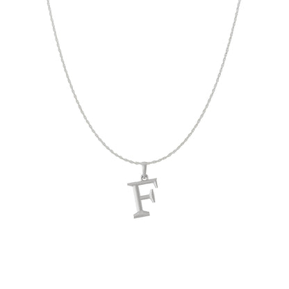 Akshat Sapphire Sterling Silver (92.5% purity) precious Name alphabet chain pendant (Pendnat with rope chain) pure silver designer alphabet chain locket