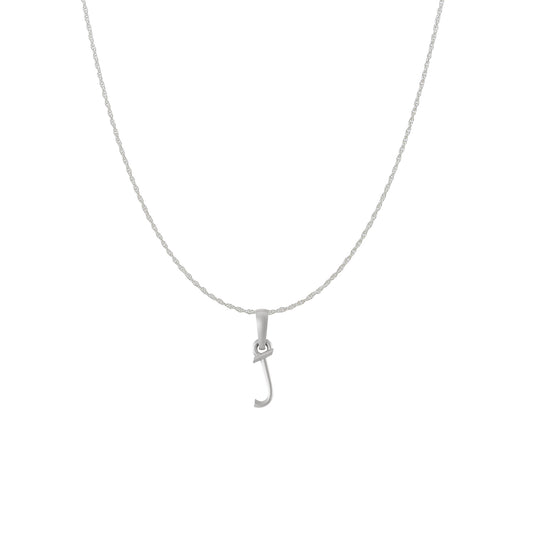 Akshat Sapphire Sterling Silver (92.5% purity) precious Name alphabet chain pendant (Pendnat with rope chain) pure silver designer alphabet chain locket