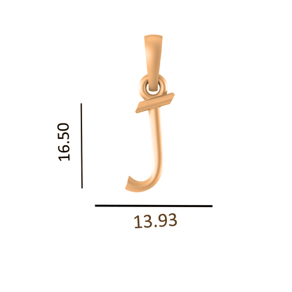 22KT Gold Plated Pure Silver (92.5% purity) precious Name alphabet chain pendant (Pendnat with Rope chain- 18 Inches) designer alphabet chain locket