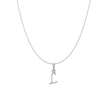 Akshat Sapphire Sterling Silver (92.5% purity) precious Name alphabet chain pendant (Pendnat with rope chain) pure silver designer alphabet chain locket