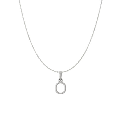 Akshat Sapphire Sterling Silver (92.5% purity) precious Name alphabet chain pendant (Pendnat with rope chain) pure silver designer alphabet chain locket