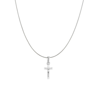 God Jesus Chain Pendant (Pendant with Snake Chain) for Men & Women Pure Silver Lord Isa masih Chain Locket for Good Health & Wealth