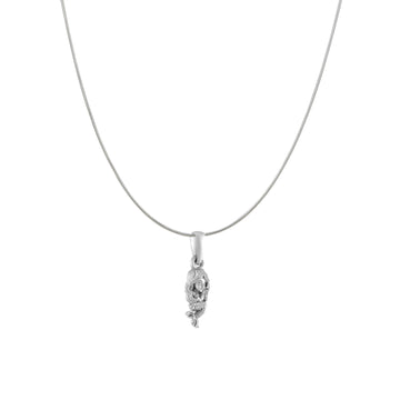 Akshat Sapphire Sterling Silver (92.5% purity) ambitious and Stylish divine Mermaid Chain Pendant  (Pendant with Snake Chain) for Men & Women Pure Silver Fashionable and gorgeous Mermaid Chain Locket for Happiness and joy