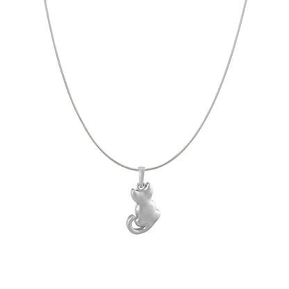 Cat with chain pendant 