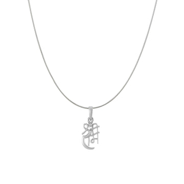 Akshat Sapphire Sterling Silver (92.5% purity) God Ram Ji chain Pendant (Pendant with Snake Chain) for Men & Women Pure Silver Bhagwan Shri Ram Locket for Good Health & Wealth