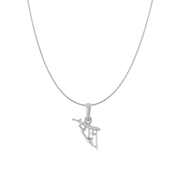 Akshat Sapphire Sterling Silver (92.5% purity) God Ram Ji chain Pendant (Pendant with Snake Chain) for Men & Women Pure Silver Bhagwan Shri Ram Locket for Good Health & Wealth