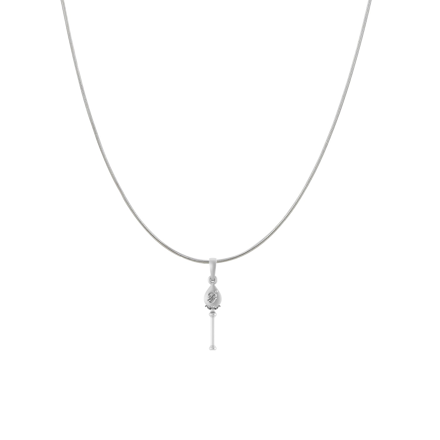 God Kartikeya Pure Silver 92.5% purity Chain pendant by Akshat Sapphire Murugan Pendant (Pendant with Snake Chain-18 inches)