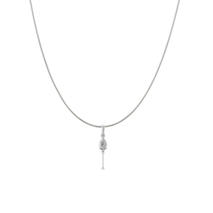 God Kartikeya Pure Silver 92.5% purity Chain pendant by Murugan Pendant (Pendant with Snake Chain-18 inches)