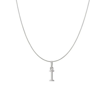 Akshat Sapphire Sterling Silver (92.5% purity) precious Name alphabet chain pendant (Pendnat with snake chain) pure silver designer alphabet chain locket