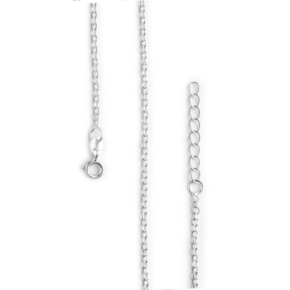 Plain Anchor Anklet for Girls & Women by Akshat Sapphire 92.5 Pure Silver Rhodium Plated PYA