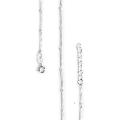 92.5% Pure Silver Rhodium Plated Plain Ball Anklet For Girls & Womens Chandi Ki Payal