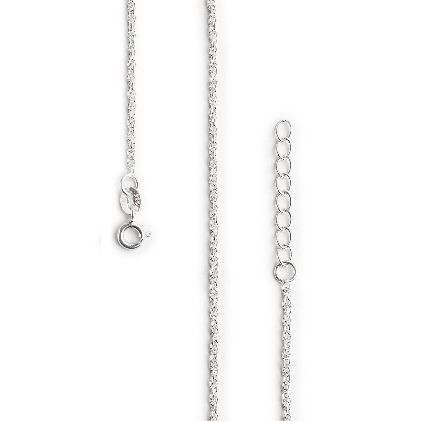 92.5% Pure Silver Rhodium Plated Plain Rope Anklet For Girls & Womens Chandi Ki Payal