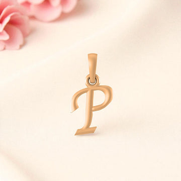 22 CT Gold Plated Silver (92.5% purity) precious and designer Name Alphabet Pendant by Akshat Sapphire For Men and women