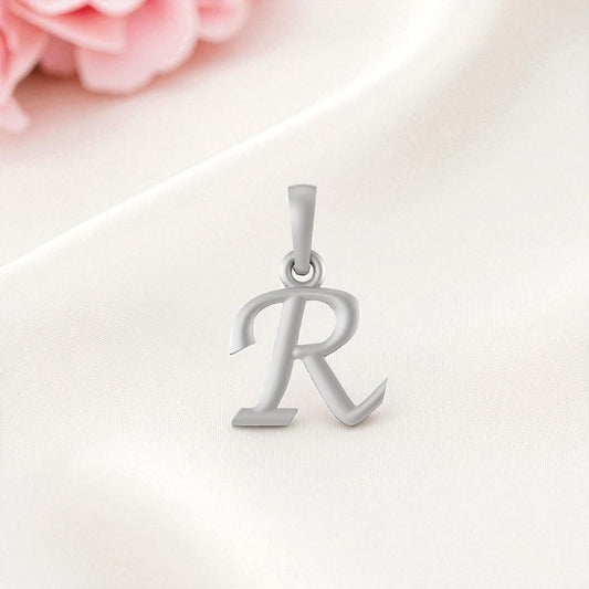 Akshat Sapphire Sterling Silver (92.5% purity) precious Name pendant pure silver designer alphabet locket