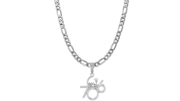Religious and lucky 786 Chain Pendant (Pendant with Figaro Chain-22 inches) for Men and women Pure Silver Muslim spiritual 786 Chain Locket for Good Luck, Health & Wealth Akshat Sapphire