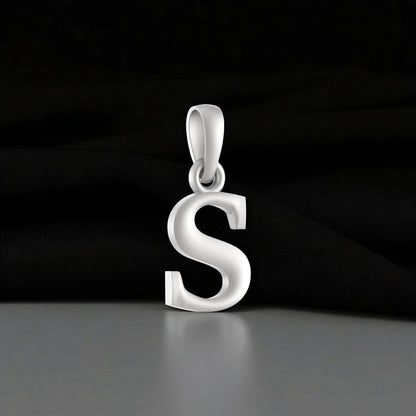 92.5% Pure Sterling Silver Precious Name Alphabet Pendant For Kids And Girls