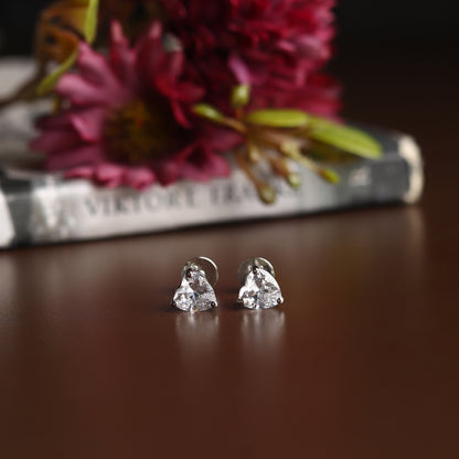 Pure Sterling Silver (92.5% purity)Precious, Beautiful and Designer Stud Earrings with cubic zirconia (AD) stones for Girls and Women