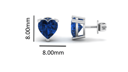Pure Sterling Silver (92.5% purity)Precious, Beautiful and Designer Stud Earrings with cubic zirconia (AD) stones for Girls and Women