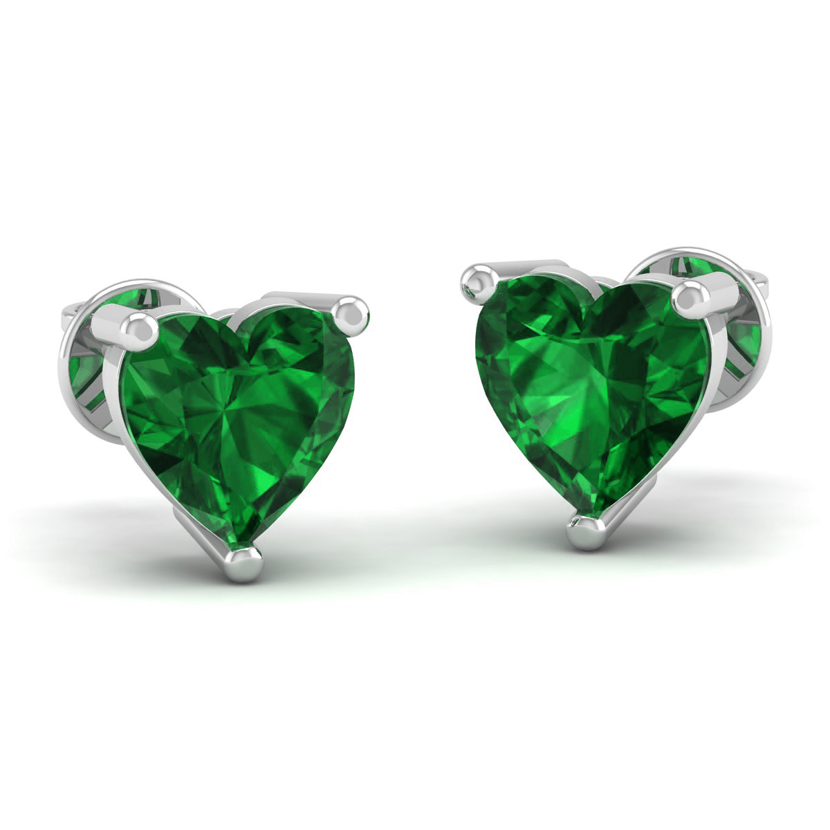 Pure Sterling Silver (92.5% purity)Precious, Beautiful and Designer Stud Earrings with cubic zirconia (AD) stones for Girls and Women