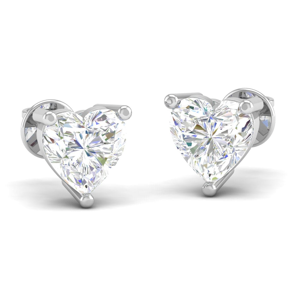 Pure Sterling Silver (92.5% purity)Precious, Beautiful and Designer Stud Earrings with cubic zirconia (AD) stones for Girls and Women