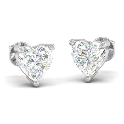 Pure Sterling Silver (92.5% purity)Precious, Beautiful and Designer Stud Earrings with cubic zirconia (AD) stones for Girls and Women