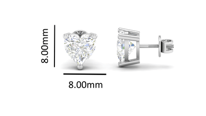 Pure Sterling Silver (92.5% purity)Precious, Beautiful and Designer Stud Earrings with cubic zirconia (AD) stones for Girls and Women