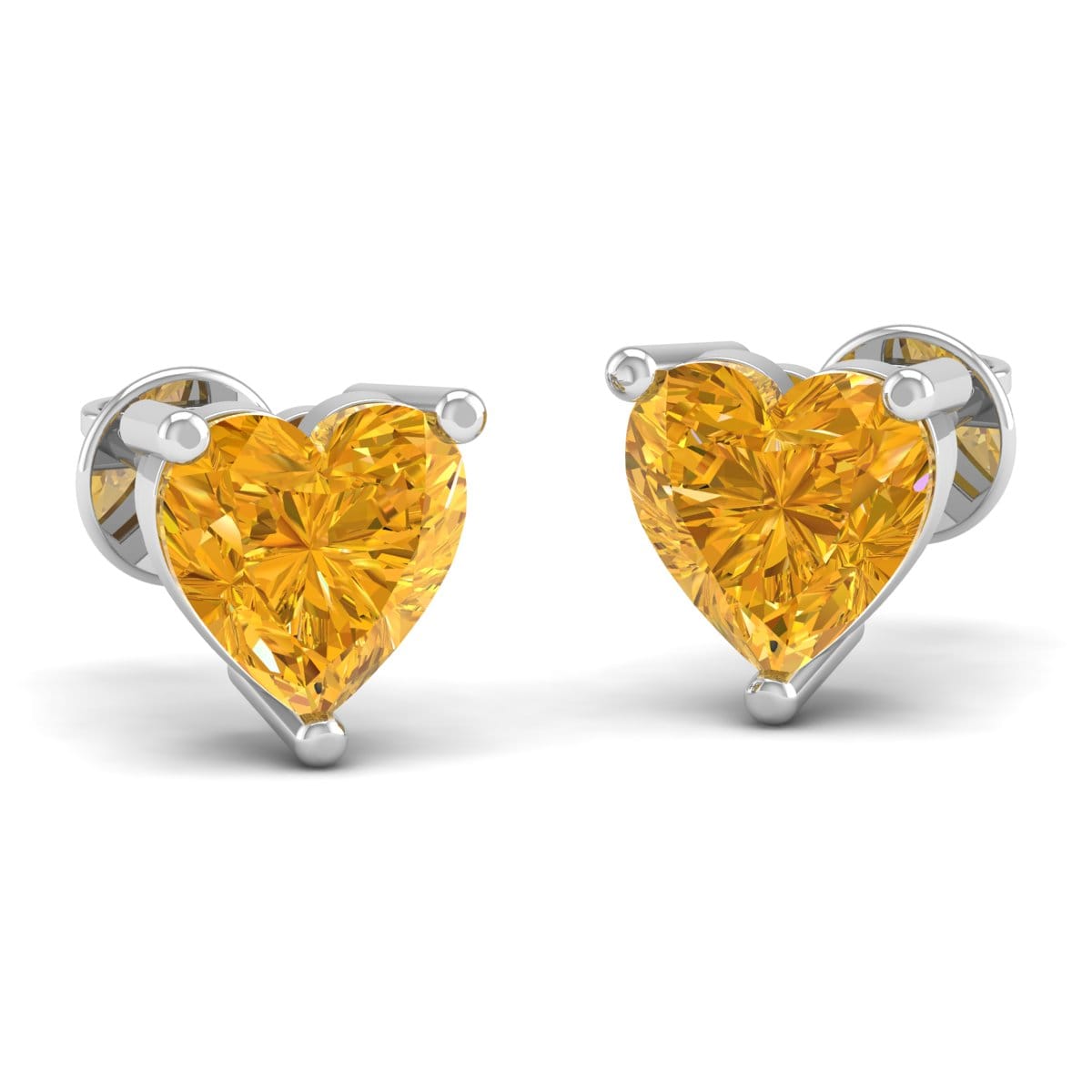 Pure Sterling Silver (92.5% purity)Precious, Beautiful and Designer Stud Earrings with cubic zirconia (AD) stones for Girls and Women