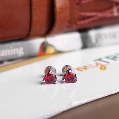 Pure Sterling Silver (92.5% purity)Precious, Beautiful and Designer Stud Earrings with cubic zirconia (AD) stones for Girls and Women