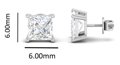 Pure Sterling Silver (92.5% purity)Precious, Beautiful and Designer Stud Earrings with cubic zirconia (AD) stones for Girls and Women