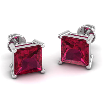 Pure Sterling Silver (92.5% purity)Precious, Beautiful and Designer Stud Earrings with cubic zirconia (AD) stones for Girls and Women