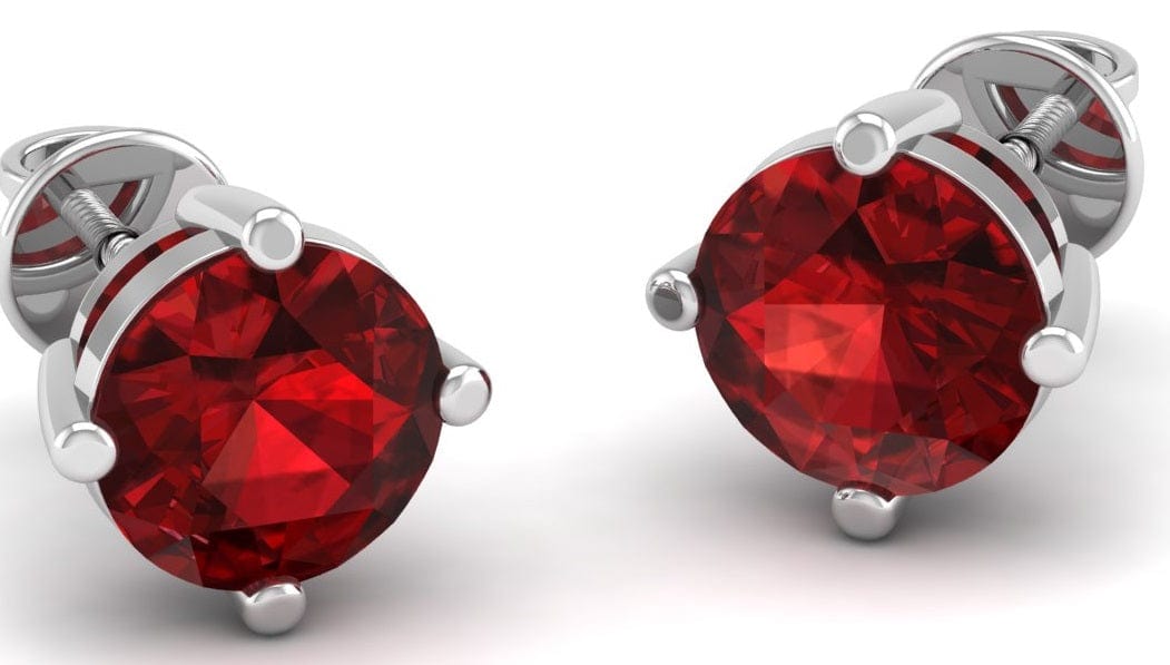 Pure Sterling Silver (92.5% purity)Precious, Beautiful and Designer Stud Earrings with cubic zirconia (AD) stones for Girls and Women