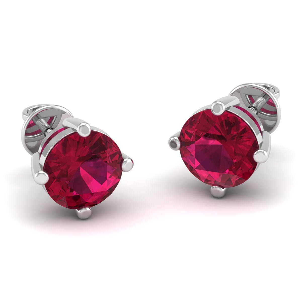 Pure Sterling Silver (92.5% purity)Precious, Beautiful and Designer Stud Earrings with cubic zirconia (AD) stones for Girls and Women
