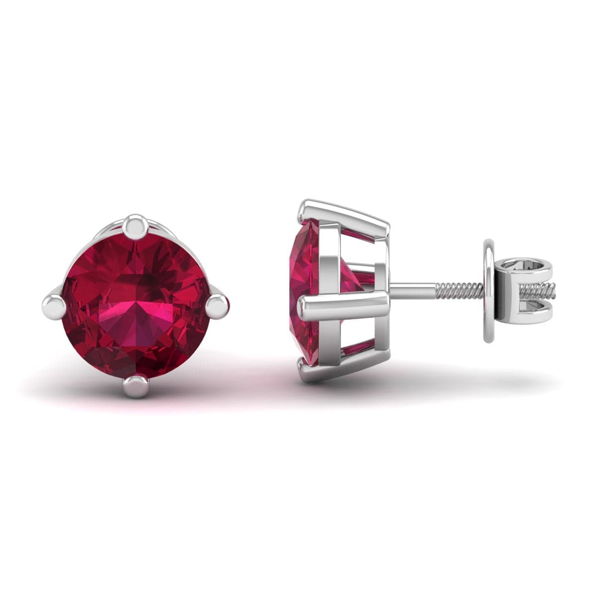 Pure Sterling Silver (92.5% purity)Precious, Beautiful and Designer Stud Earrings with cubic zirconia (AD) stones for Girls and Women