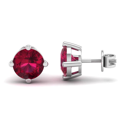 Pure Sterling Silver (92.5% purity)Precious, Beautiful and Designer Stud Earrings with cubic zirconia (AD) stones for Girls and Women