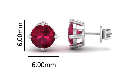 Pure Sterling Silver (92.5% purity)Precious, Beautiful and Designer Stud Earrings with cubic zirconia (AD) stones for Girls and Women
