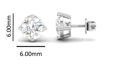 Pure Sterling Silver (92.5% purity)Precious, Beautiful and Designer Stud Earrings with cubic zirconia (AD) stones for Girls and Women