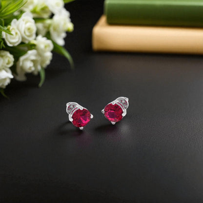 Pure Sterling Silver (92.5% purity)Precious, Beautiful and Designer Stud Earrings with cubic zirconia (AD) stones for Girls and Women