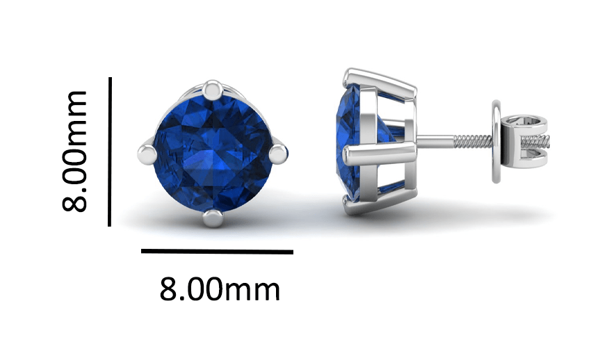 Pure Sterling Silver (92.5% purity)Precious, Beautiful and Designer Stud Earrings with cubic zirconia (AD) stones for Girls and Women