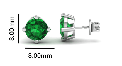 Pure Sterling Silver (92.5% purity)Precious, Beautiful and Designer Stud Earrings with cubic zirconia (AD) stones for Girls and Women