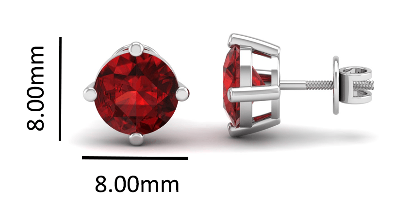 Pure Sterling Silver (92.5% purity)Precious, Beautiful and Designer Stud Earrings with cubic zirconia (AD) stones for Girls and Women